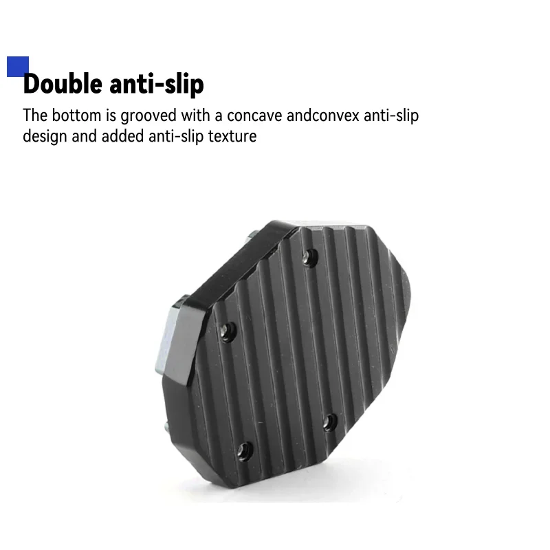 1x Aluminum Alloy Motorcycle Bike Kickstand Extender Foot Side Stand Extension Foot Pad Support Plate Motorcycle UTV Accessories