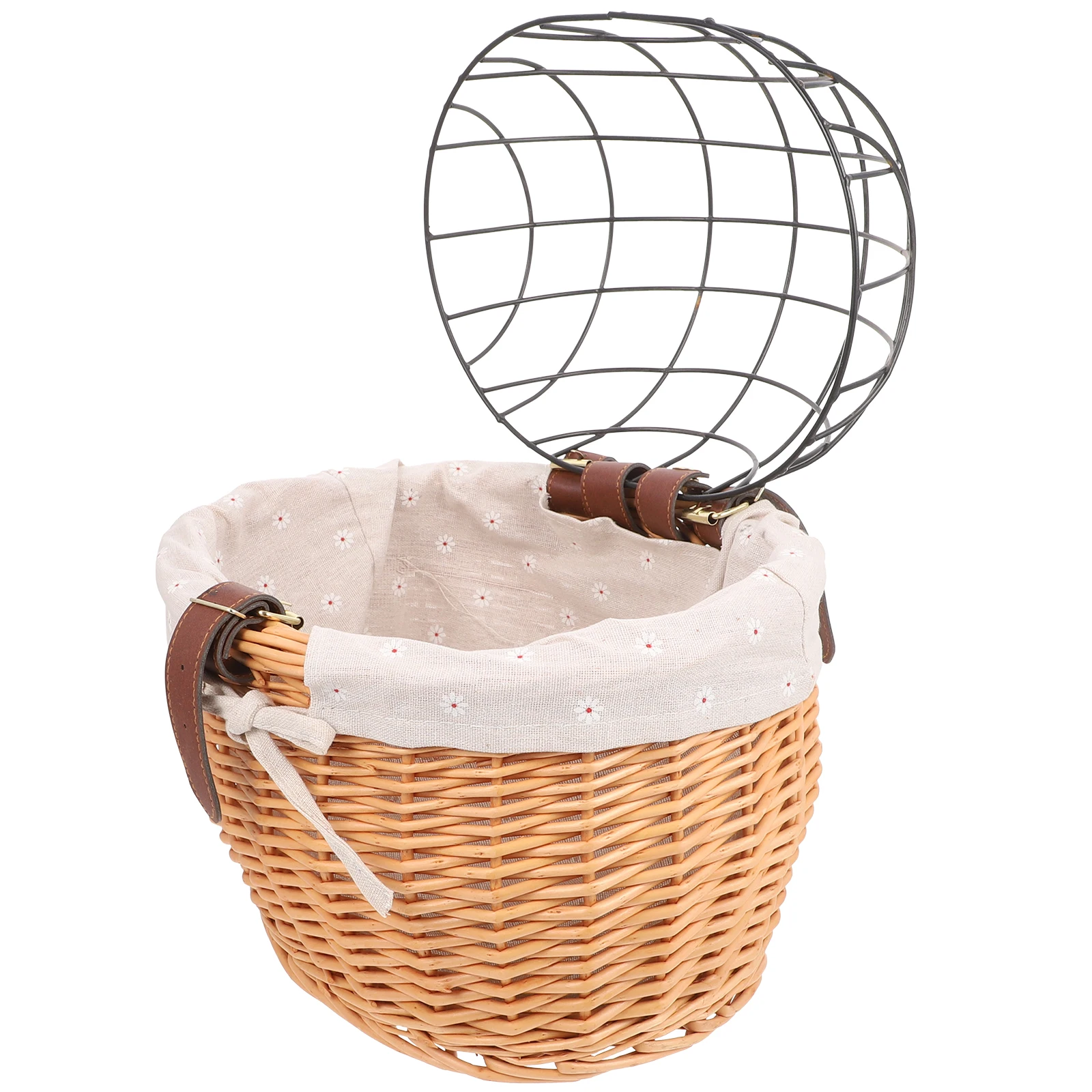 Pet Bicycle Basket Durable Load Bearing Strong Large Capacity Portable for Cats Dogs Bike Carrier Storage Front Handlebars