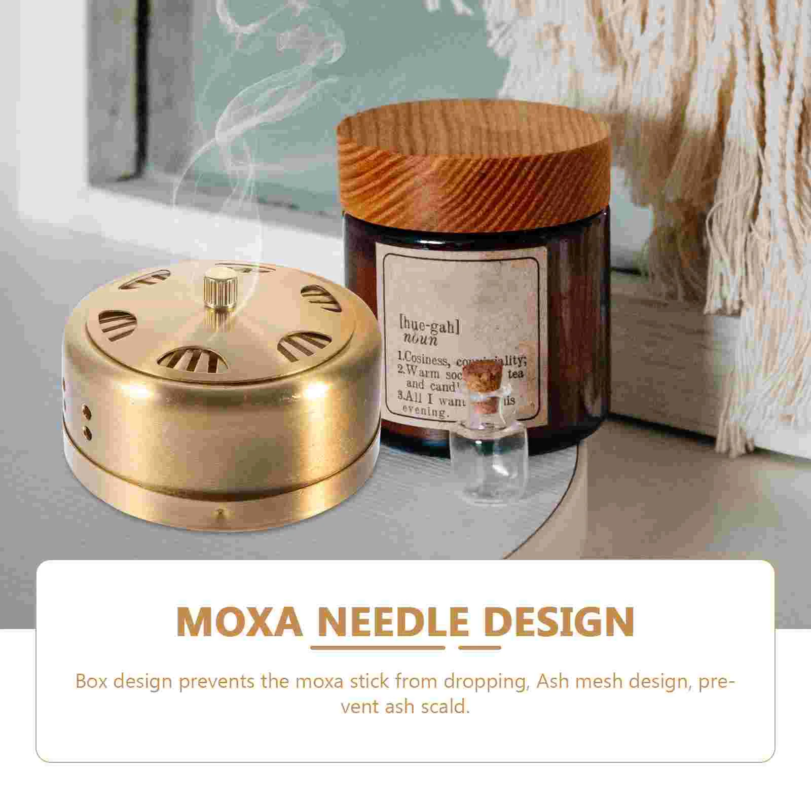 Moxibustion Device Box Acupuncture Accessories Moxas Boxes Thank Tool Nuts Rivet Rivets Moxa-moxibustion Burner Case Container