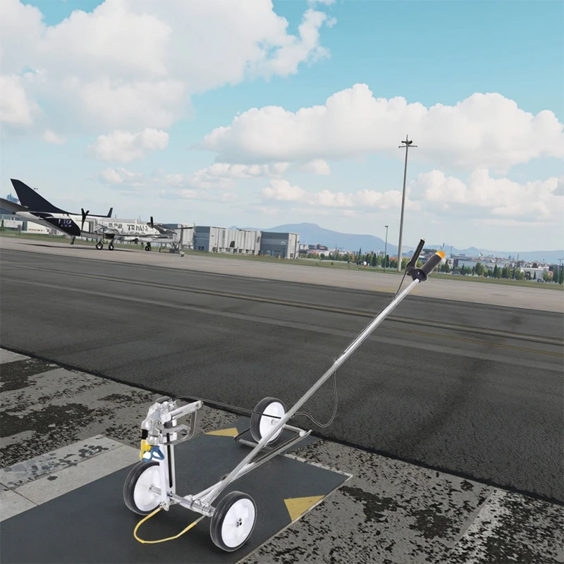 Electric High-Pressure Airless Sprayer Road Marking Vehicle Cold Spray Road Marking Machine-Powered Garage Floor Markin