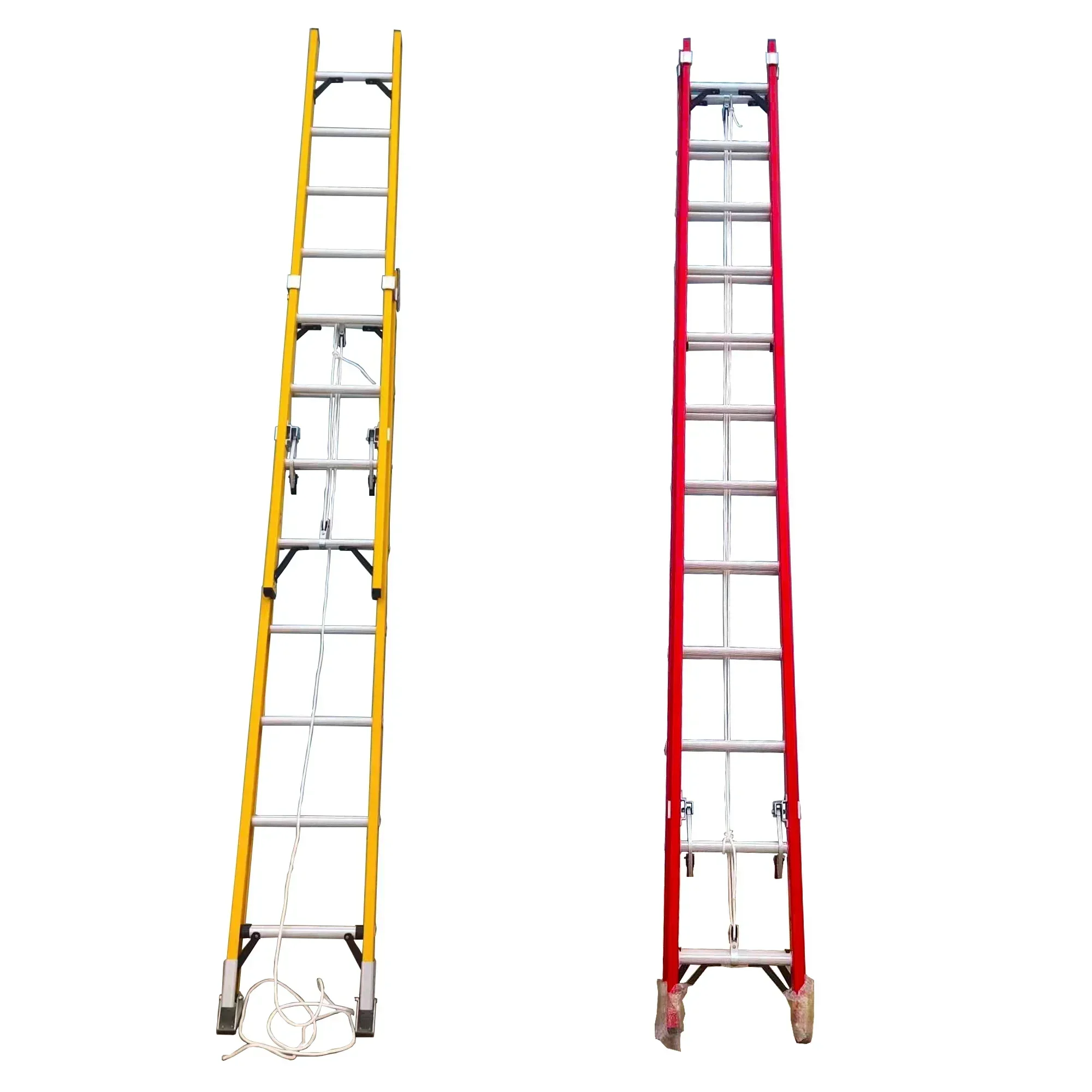 EN131 Step ไฟเบอร์กลาส Fire Escape Extension Telescopic Ladder พับอลูมิเนียมผสม Step Laders ผู้ผลิต