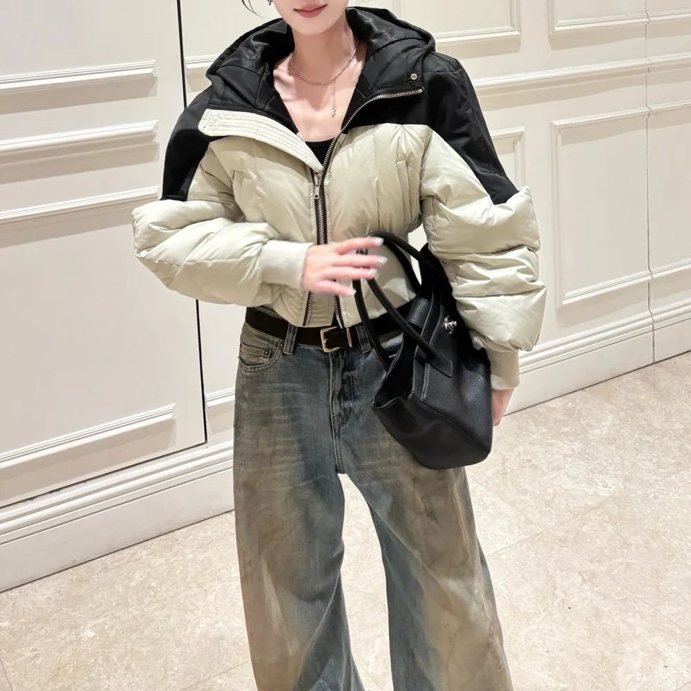 2026 Women’s Winter Down Jacket – 90% Down Fill, PU-Coated, Thickened & Insulated, Hooded, Y2K-Style, Trendy Outerwear bra