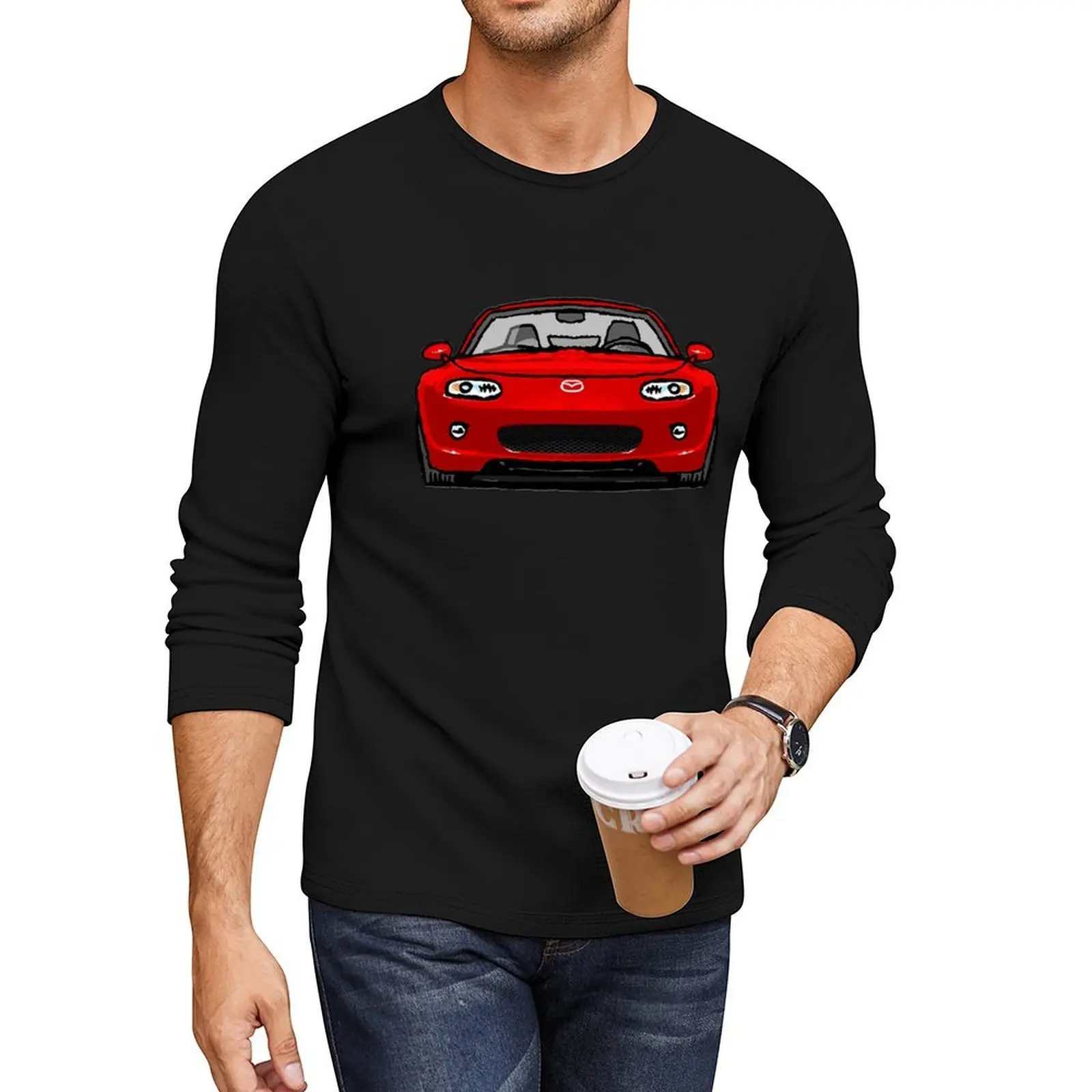 

MX5 Miata NC - NC1 Red Long T-Shirt aesthetic clothes black t shirts cute clothes mens clothes