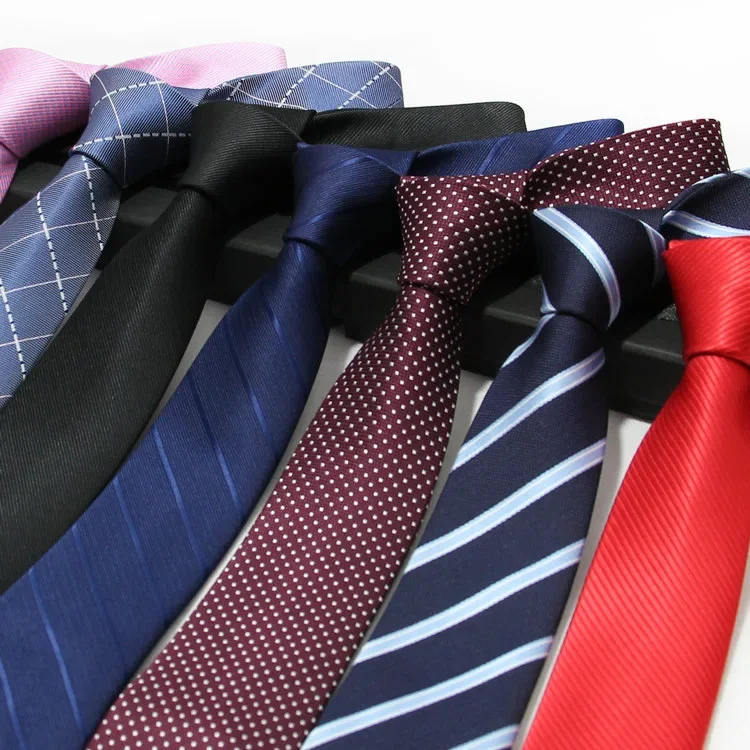 

Business suit men's tie, wedding groom team tie, polyester silk striped tie, 7cm