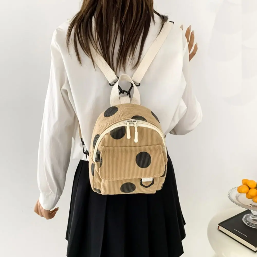 Große Kapazität Mini Rucksack Mode einfache leichte Studenten Bücher taschen Cord lässig reisen Rucksack