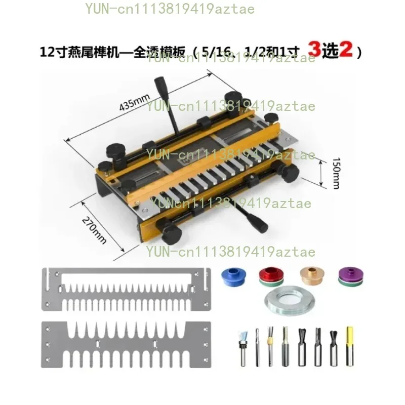 Woodworking Dovetail Tenon Machine Tenon Opening Machine Semi‑transparent DIY Processing Tool