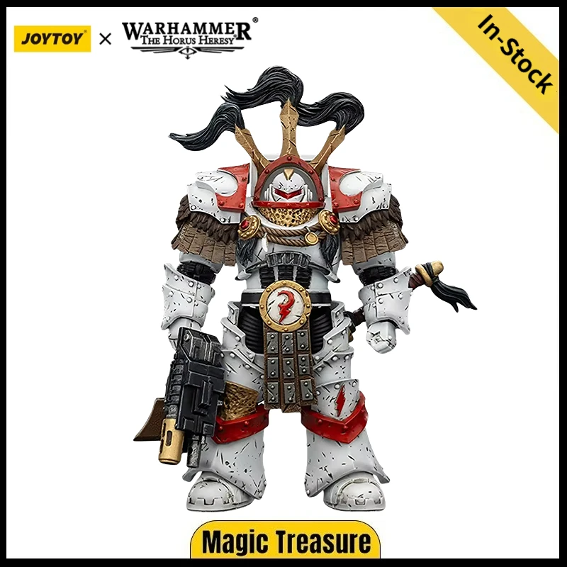 

【In stock】JOYTOY Warhammer 40K White Scars Legion Praetor in Cataphractii Terminator Armour 1/18 Action Figure