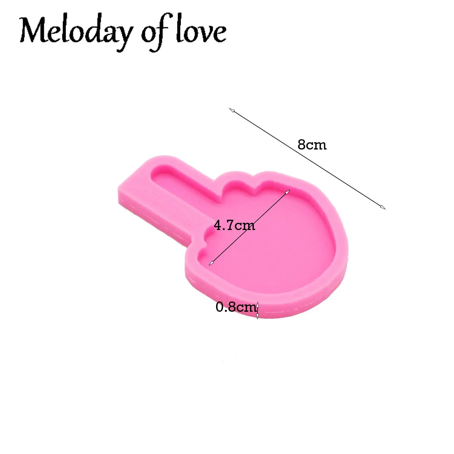 Shiny Hand Sign Language I Love You and OK Keychains Mold DIY Epoxy Resin Moulds Silicone Chocolate Cake DY0118