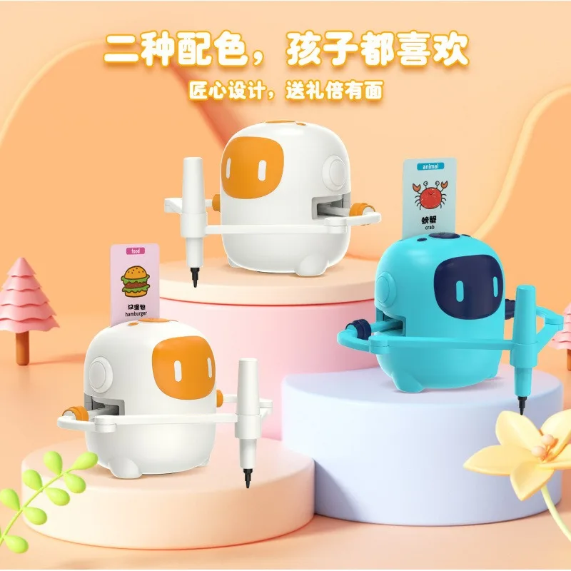 Enlightenment growth toy painting with pen card AI drawing robot y