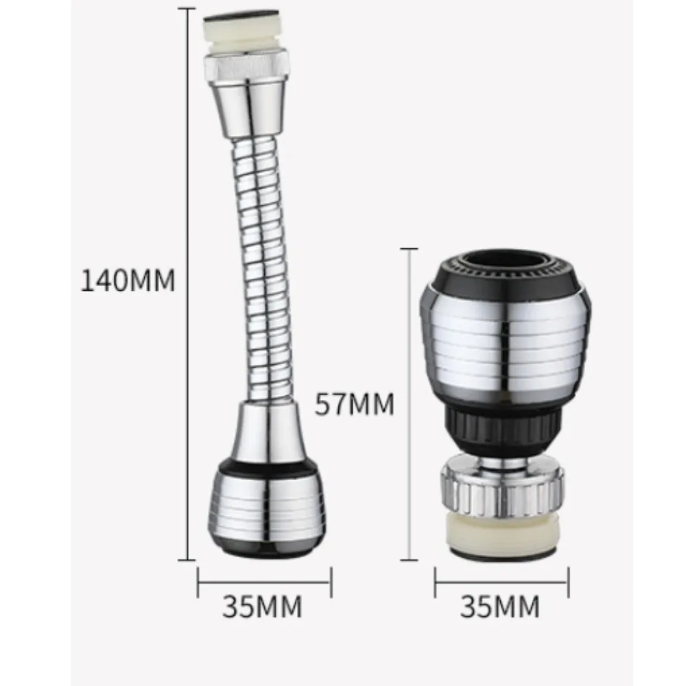Boquilla de grifo de agua antisalpicaduras, extensor giratorio 360, ahorro de agua, pulverizador de modo Dual, filtro de fregadero, grifo giratorio