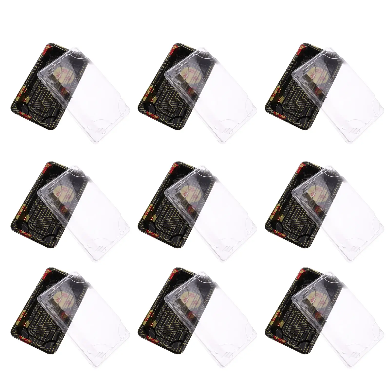 

50 Pcs Sushi Box Food Container Portable Health Friendly Plastic Safe Use School Work Picnic Camping Outdoor Practical Storage