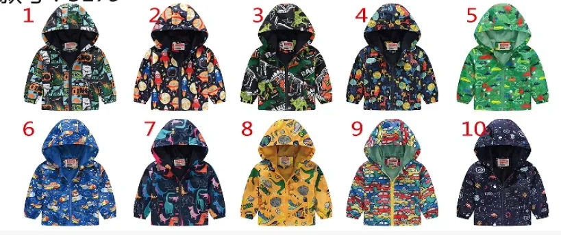 Spring and Autumn New Style Boys and Girls 1-7 Years Old Fashionable Lightweight Short Style Versatile Jacket with Hat and Pocke