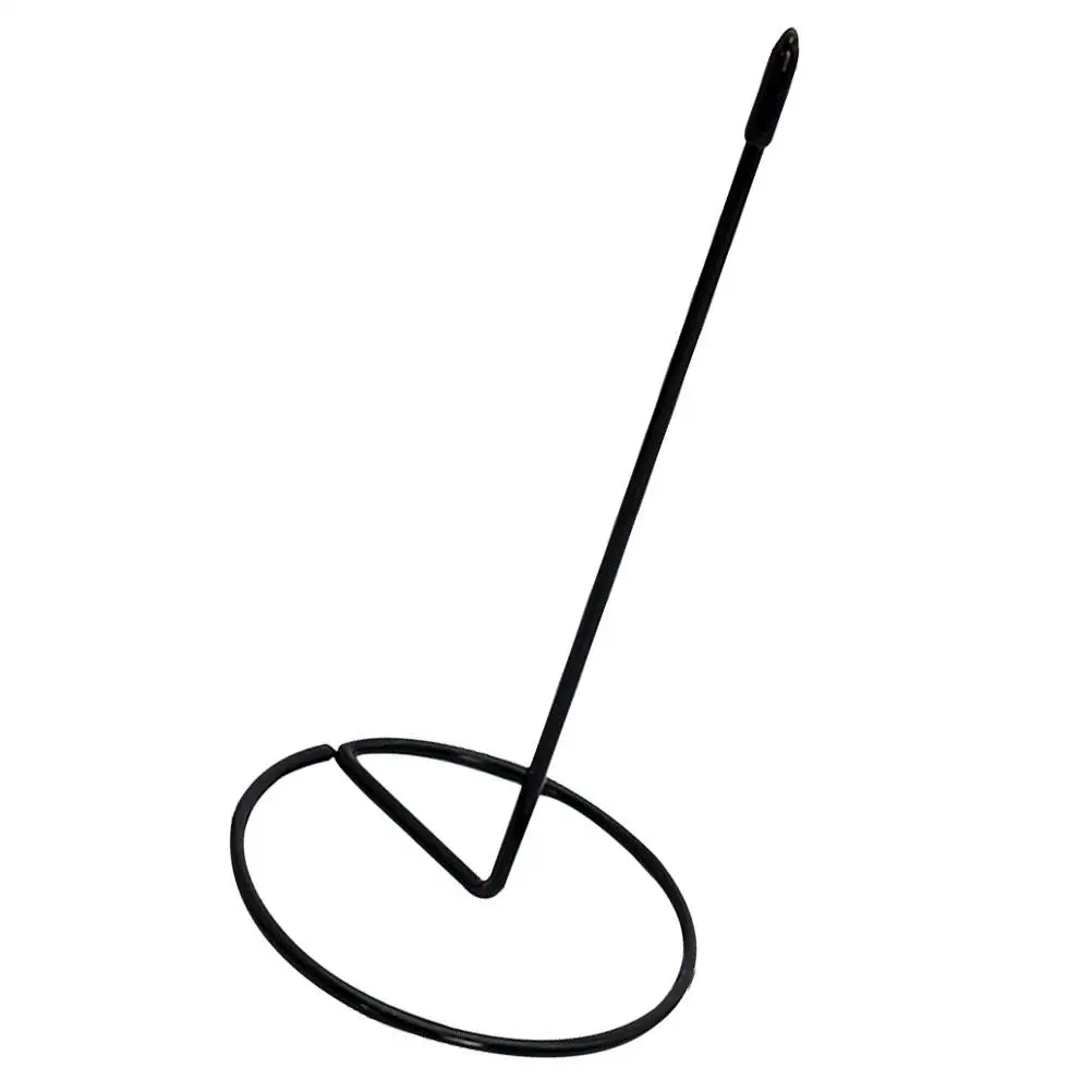 Controlla il supporto del mandrino per ricevute Bill Inserter Rod Menu Ufficio in metallo in acciaio inossidabile nero