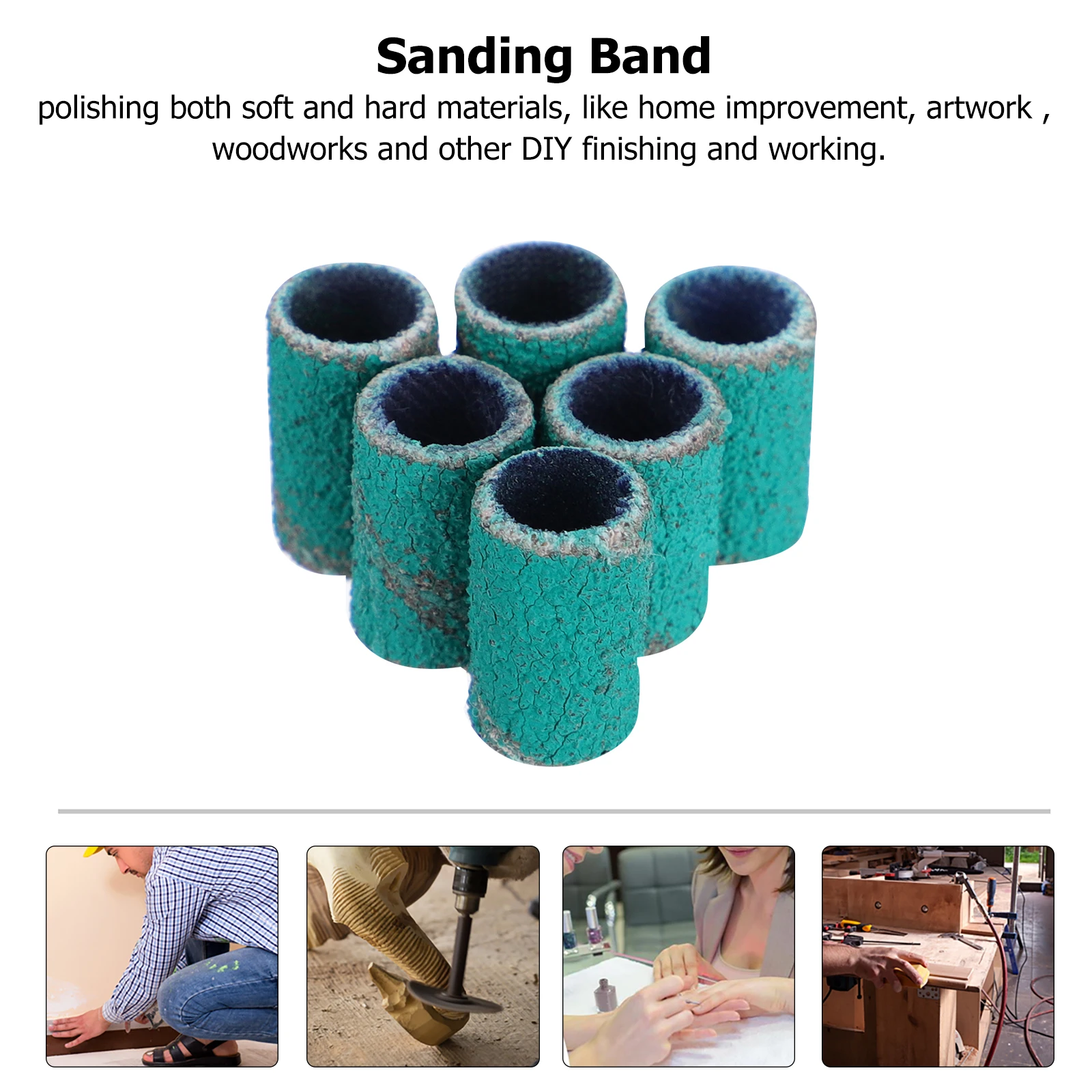 

100pcs Nail Drill Sanding Band Premium Grinding Head For Cuticle Manicure Tool Polisher Use Nail Art Accessories