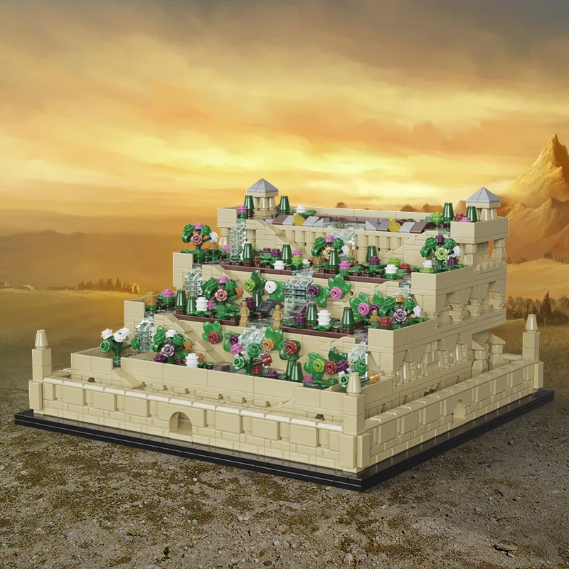 Bricklink idées ville Architecture suspendus jardins de Babylon une des sept merveilles du monde blocs de construction enfant jouets cadeau