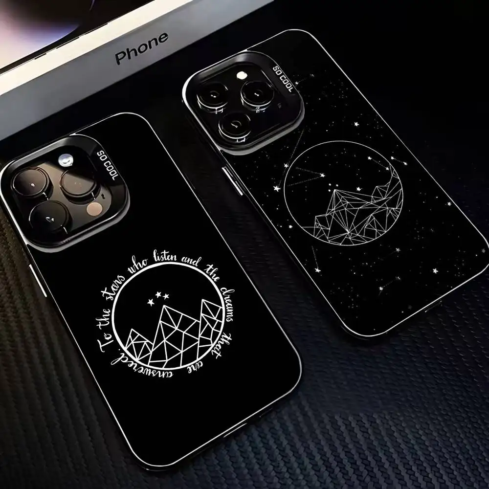 

A Court Of Mist And Fury Phone Case For iPhone 16,15,14,13,12,11,Mini,Pro,MAX Black Matte Shockproof Cover