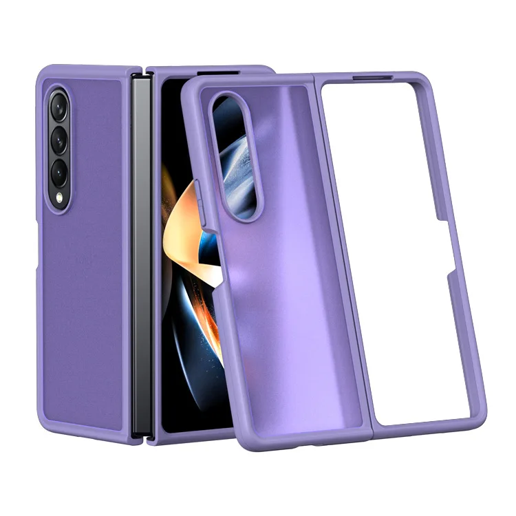 

Fashion Skin Feeling Frosted Case for Samsung Galaxy Z Fold 4 W23 TPU+PC Ultra-Thin Cover 2022 Anti-knock Cases for Fold4 W23