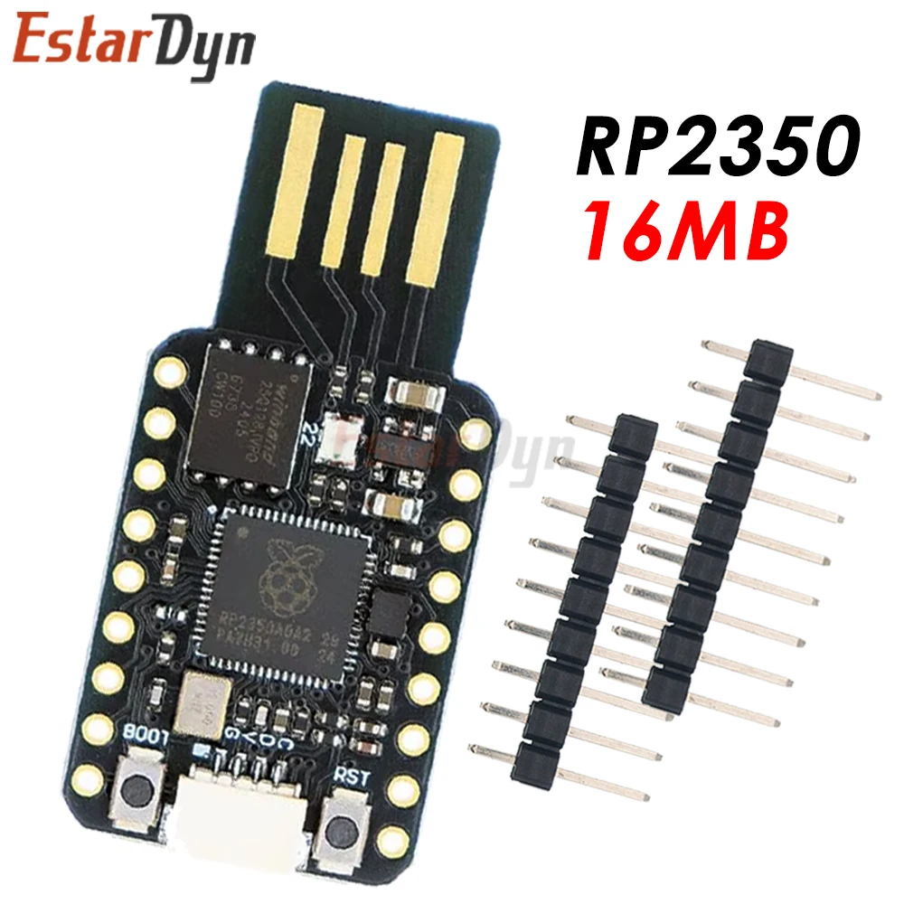 

Estardyn RP2350-USB 16MB Flash Mini Development Board Module Dual-Core RP2350A Chip 520KB SRAM For Raspberry Pi PICO2