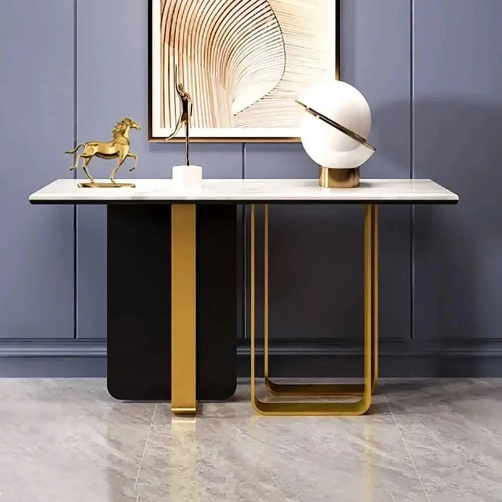 

Midcentry Hallway Comfortable Economic Elegent Console Table Nordic Modern Lobby Marble Luxury Entrance Living Room Furniture