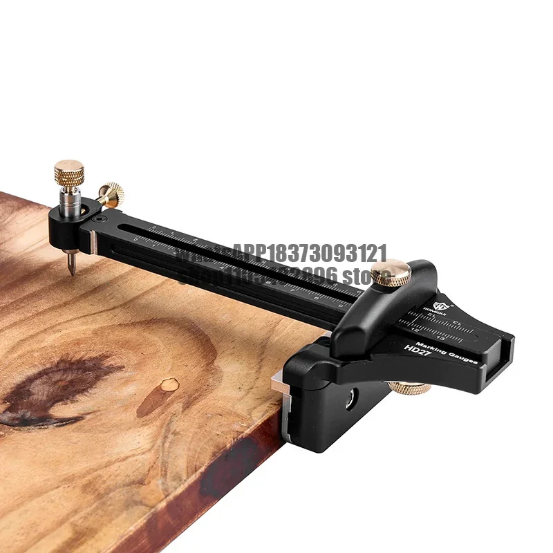 Woodworking Tools  HD27 135mm/5.5inch Metric and Imperial Aluminum Alloy Line Drawing Scriber Measuring Gauge,