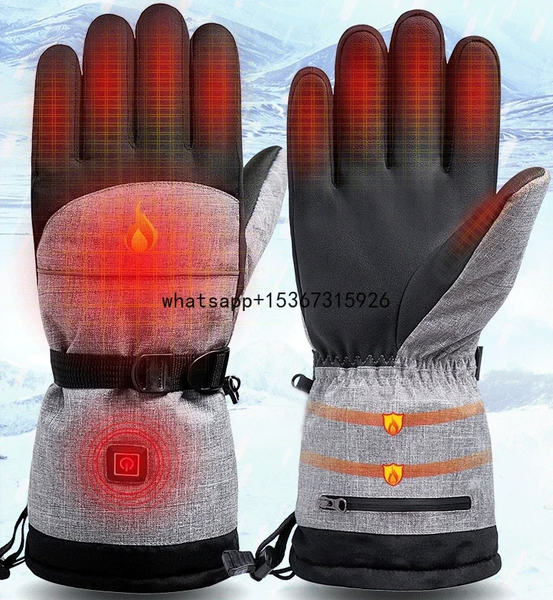 Cotton Winter Hand Warmer Waterproof Riding Motorcycle Bicycle Ski Snowboard Wear motorcycle heated Electric heating Gloves