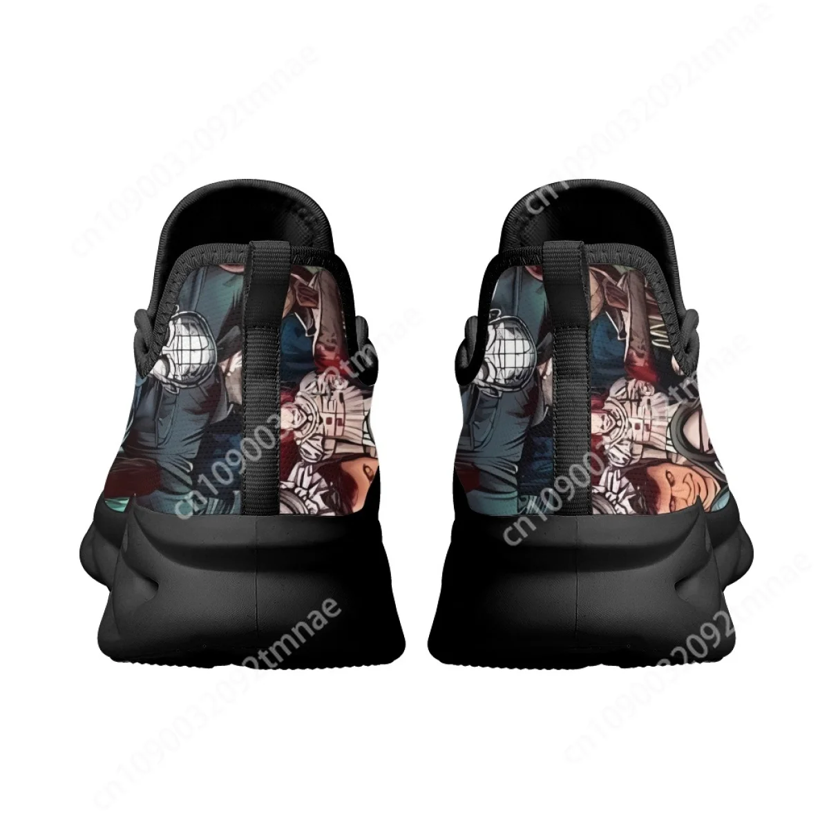 Horror Movie Killer Character Sneakers for Women Men Jason/Michael Myers/Chucky Air Cushion Tennis Shoes Halloween Gift Custom