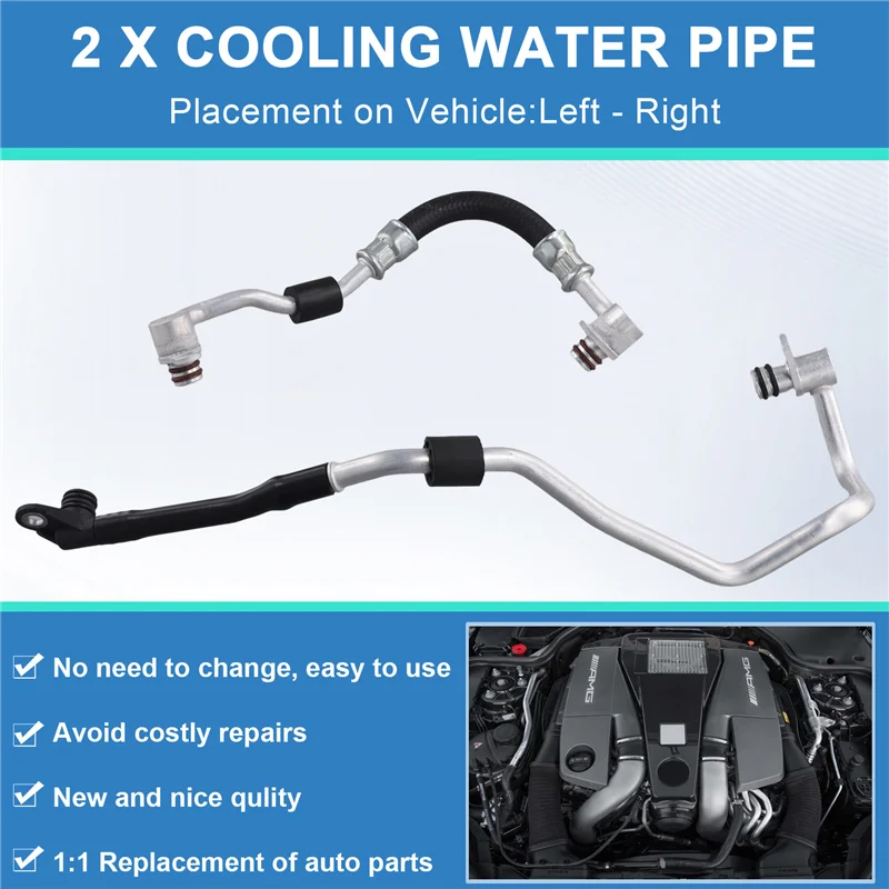 

Trending Car Turbocharger Left Right Cooling Water Pipe A2782000800 A2782000900 For Mercedes Benz AMG M-S-CLASS CLS GLE GLS ML 6