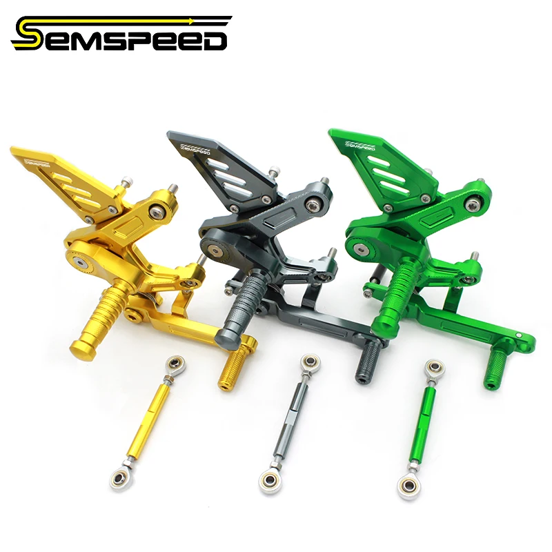 

Motorcycle Raised Footpegs Footrest Foot Boards Rearsets CNC Alloy For Qjmoto SRK 600RS SRK 600 For Benelli 552R Accessories