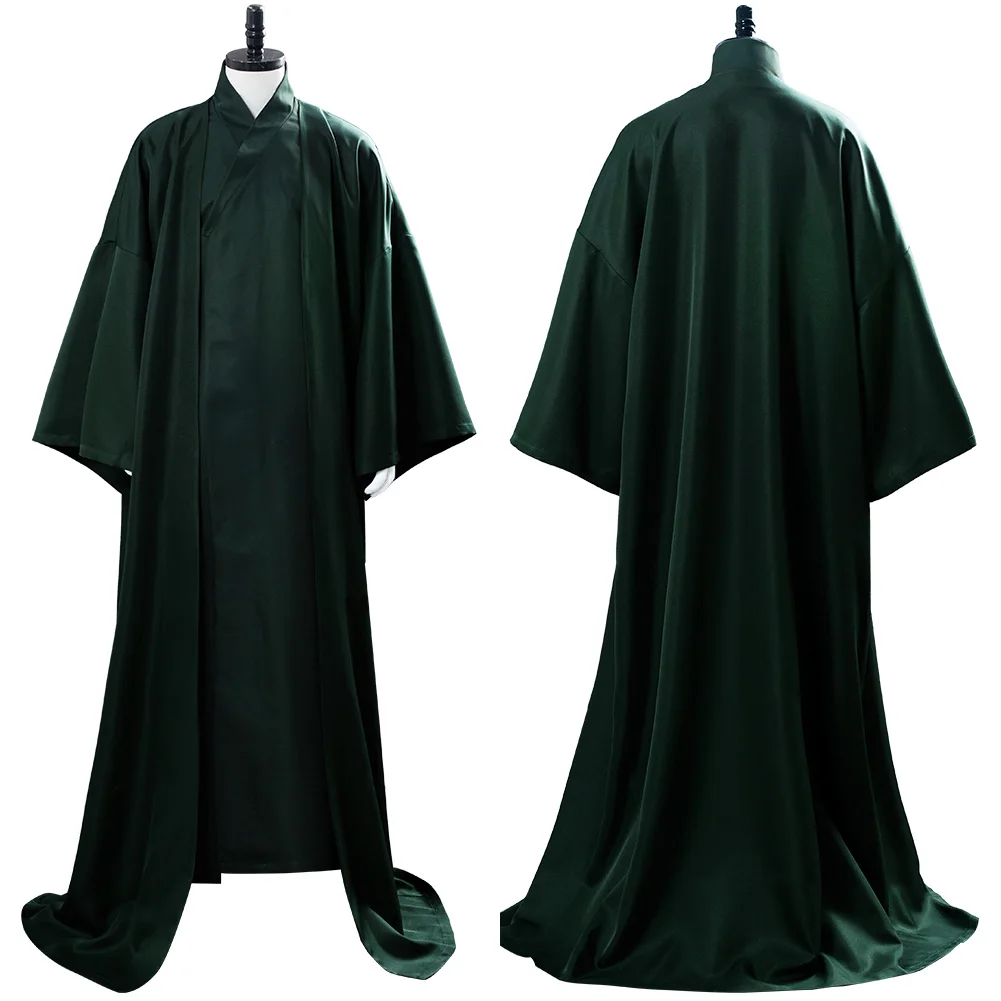 Adult Lord Voldemort Cosplay Costume Halloween Cloak Long Party Magic Robe Cape School Unifrom Outfit Stage Performance Outfits