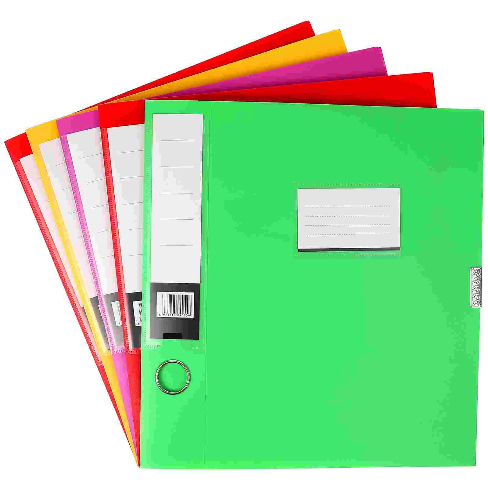 

5 Pcs Colored File Folders Filing Cabinet Folding Case School Boxes Magazine Office