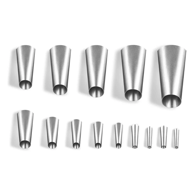 Stainless Steel Rubber Mouth Caulking Nozzle Door Window Wearproof Adhesive Nozzles Sealant Finishing Tool 5-35MM 14PCS