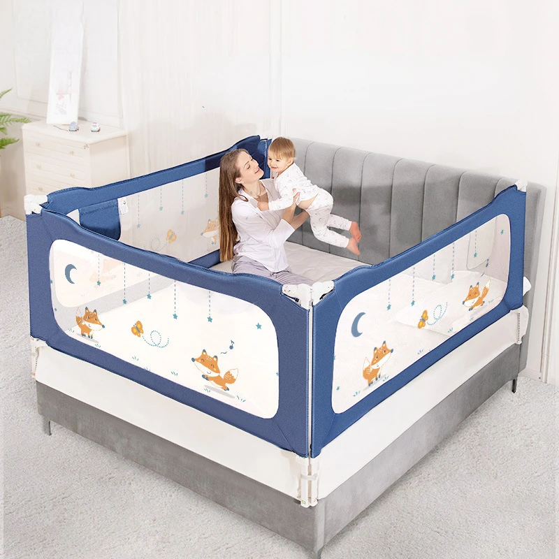 Crib Fence Baby Anti-fall Guardrail Bedside Universal Soft Bag Bed Baffle Children's Bed Guardrail