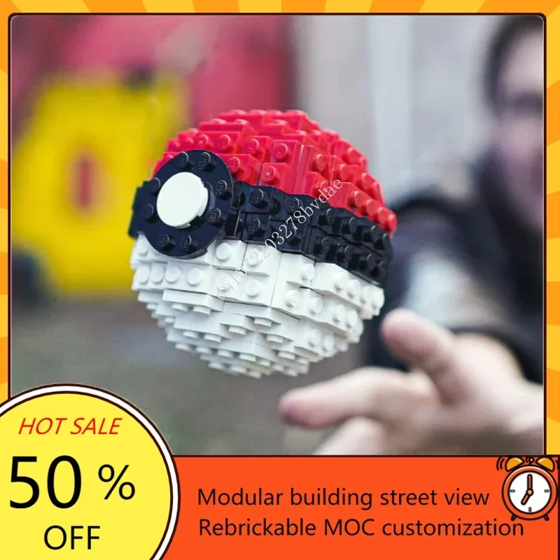 MOC ชีวิตขนาดประติมากรรม Series พ็อกเก็ตทรงกลม Mega รูปที่กําหนดเองปริศนา DIY สร้างสรรค์การศึกษาประกอบของเล่นเด็กของขวัญ