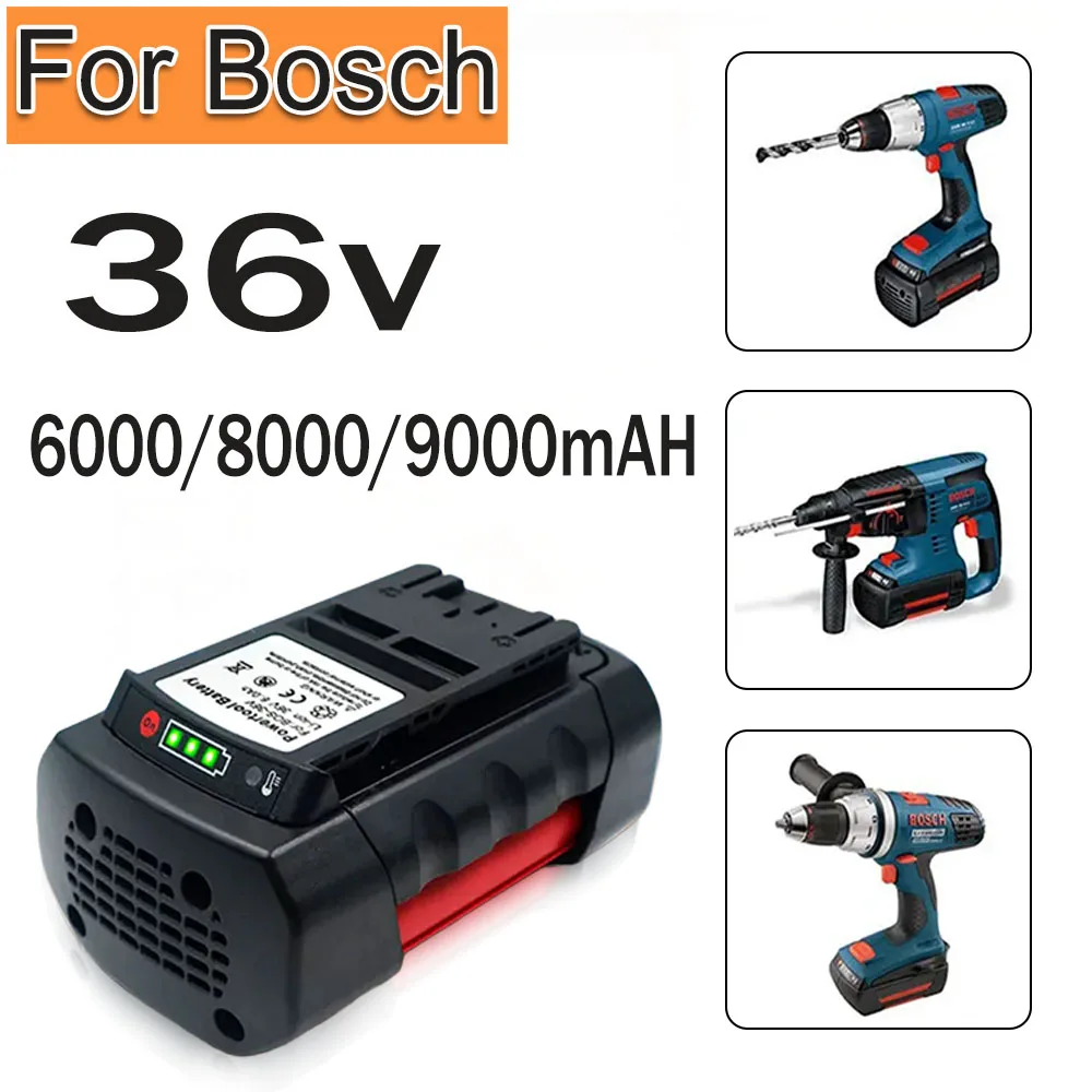 

Для Bosch 36 В 6,0 Ач/8,0 Ач/9,0 Ач сменный литий-ионный аккумулятор D-70771 2607336003 2607336108 BAT836 BAT840 BAT810 Аккумулятор для электроинструмента