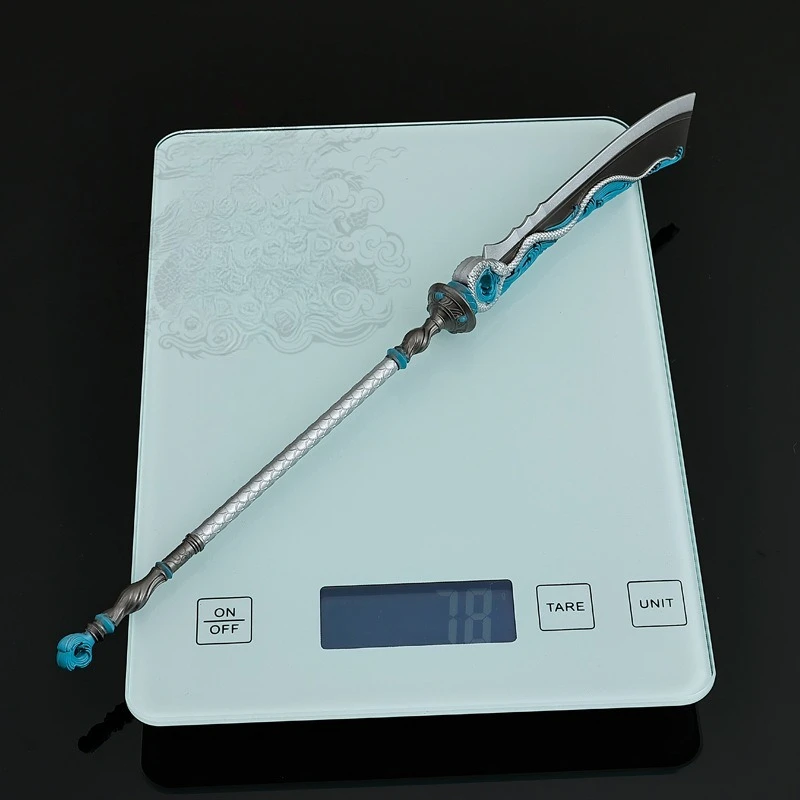 28cm/11.02in Where Winds Meet Game Peripheral Models Scalping Light Knives Metal Crafts Toys Swords Weapons Ornaments Desktop