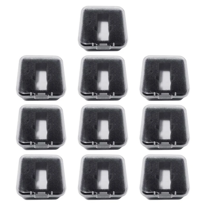 5/10Pcs Phonograph Turntable Cartridge Storage Case Cartridge Keeper Box Record Player Holder Transparent Storage Box