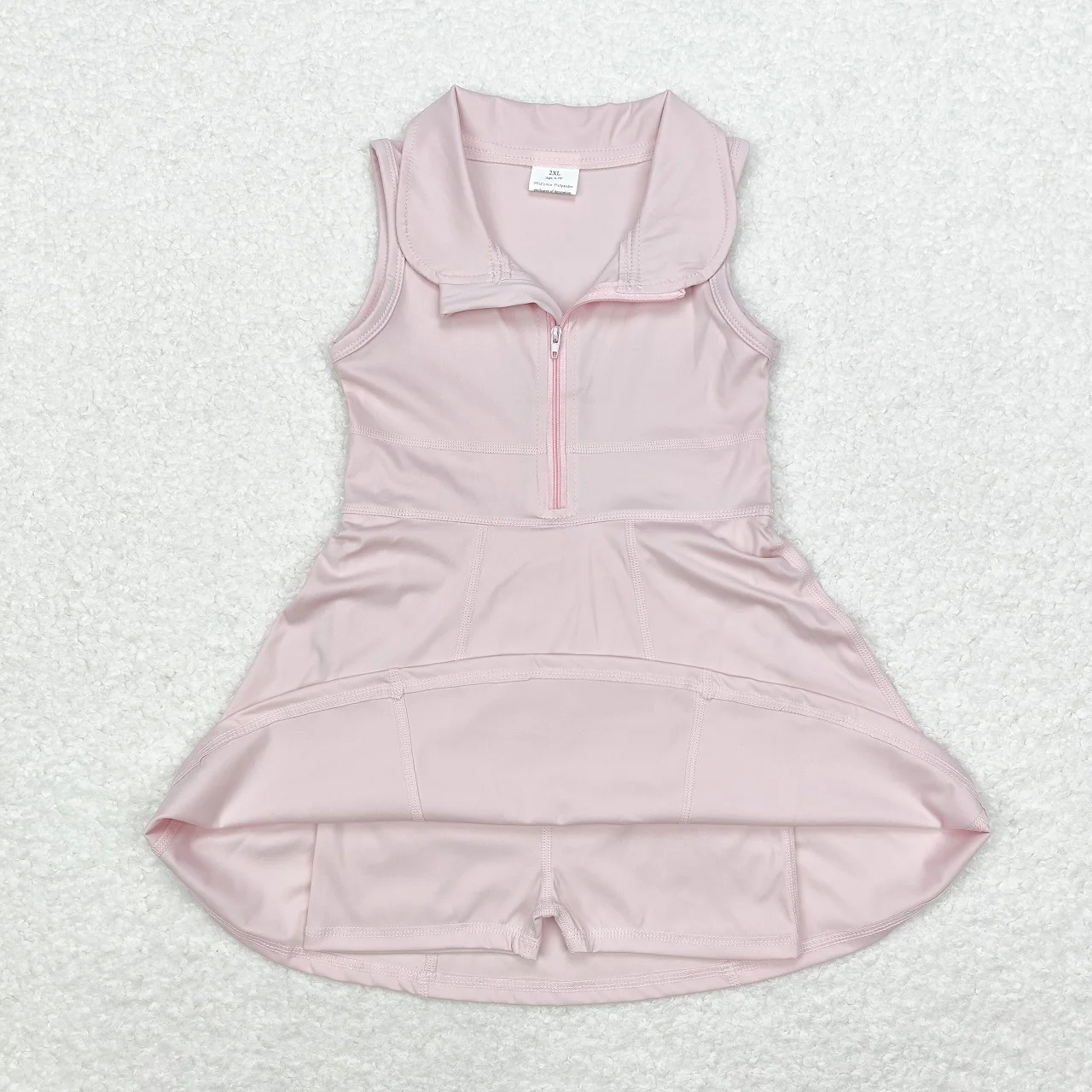 

Wholesale Boutique Summer Baby Girl Shorts Dress Toddler Infant Kids Children Sleeveless One Piece Swimsuit Zipper Clothes