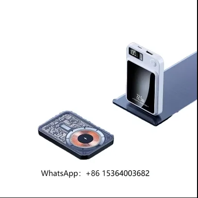 

Wireless Magnetic Mini Power Bank 10000mAh 5000mAh 15W Charging Output 20W Output Power LI-Polymer Battery