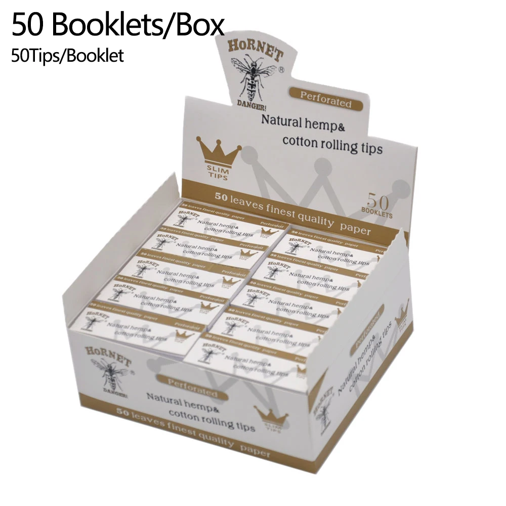 1 صندوق نصائح مرشح السجائر ورق لف ورق لف طبيعي غير مكرر لملحقات أنبوب التدخين المدخن