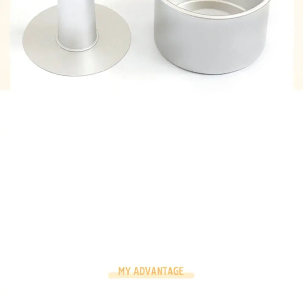 Round Chimney Cake Pan 6 Inch Anodized Aluminum Chiffon Mold Nonstick Removable Bottom Baking Tray For Kitchen