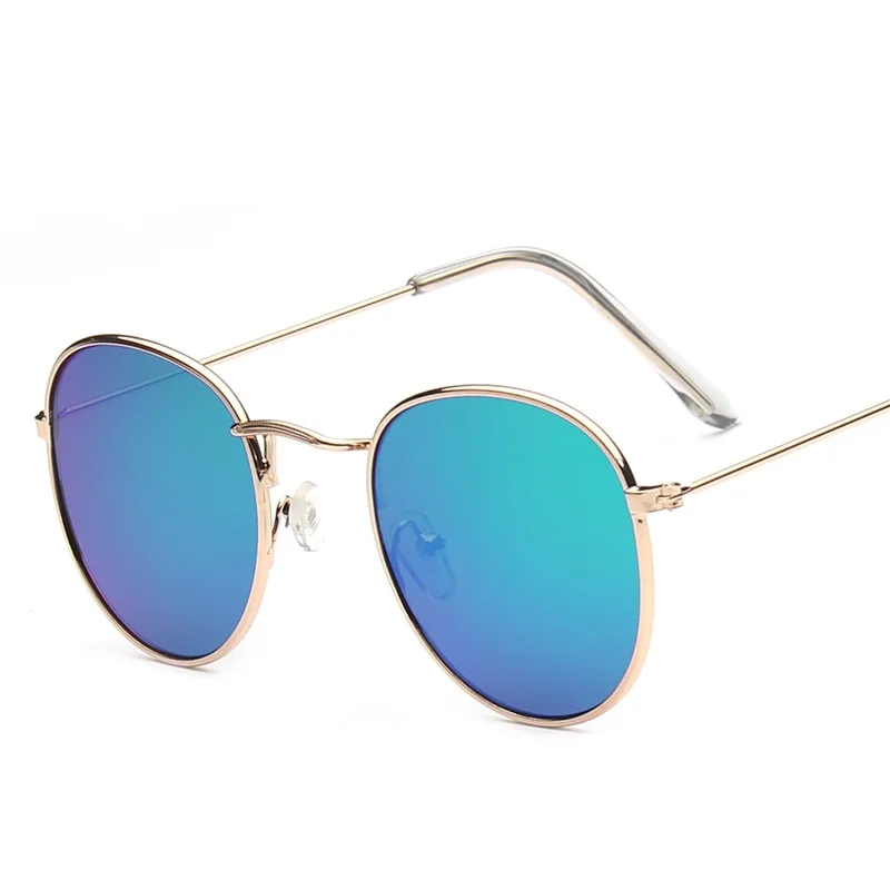 2024 New Sunglasses Advanced Metal Sunglasses Fashion Oval Glasses Brand Designer Vintage Sun Glasses High Quantity 