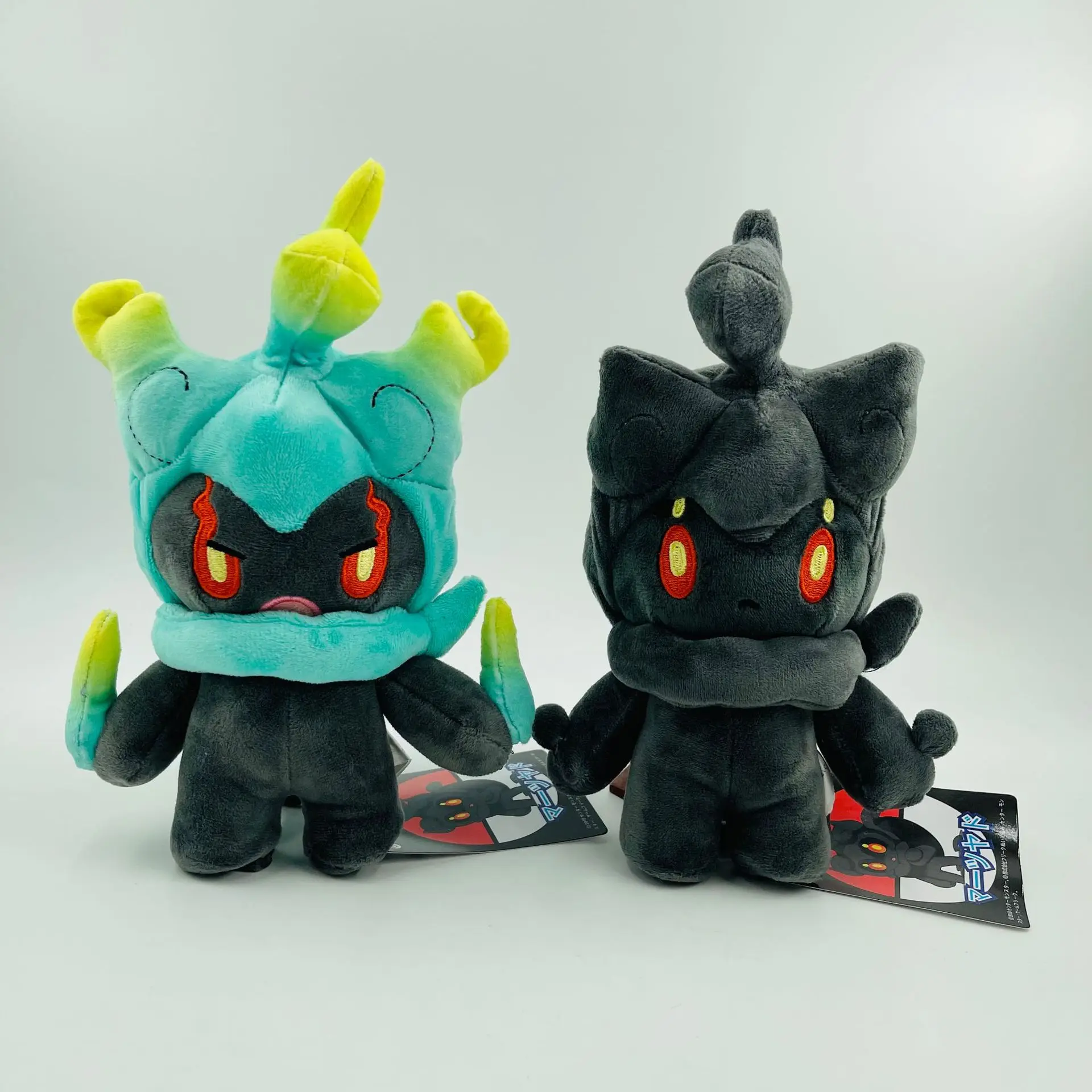 

10pcs/lot 25cm Pokemon Marshadow Plush Toys Green Black Marshadow Anime Soft Stuffed Dolls For Children Christmas Birthday Gifts