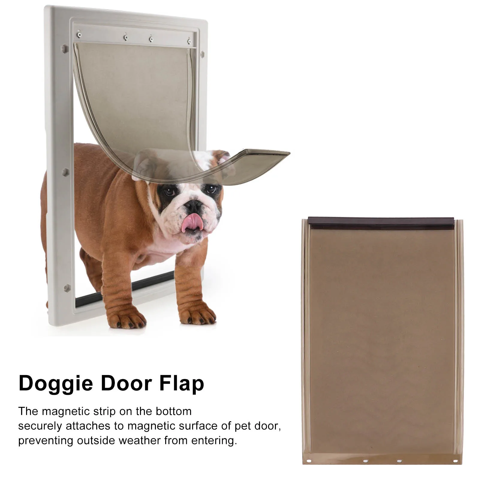 Dog Door Flap Impact Resistant TPU Dog Door Replacement Flap For Aluminum Pet Door Plastic Pet Door