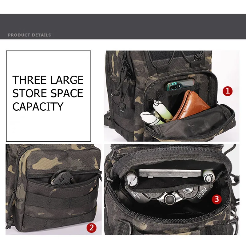 Походный Треккинговый рюкзак, спортивные тактические сумки на плечо для альпинизма, кемпинга, охоты, рюкзак для активного отдыха, рыбалки, военная нагрудная Сумка-слинг