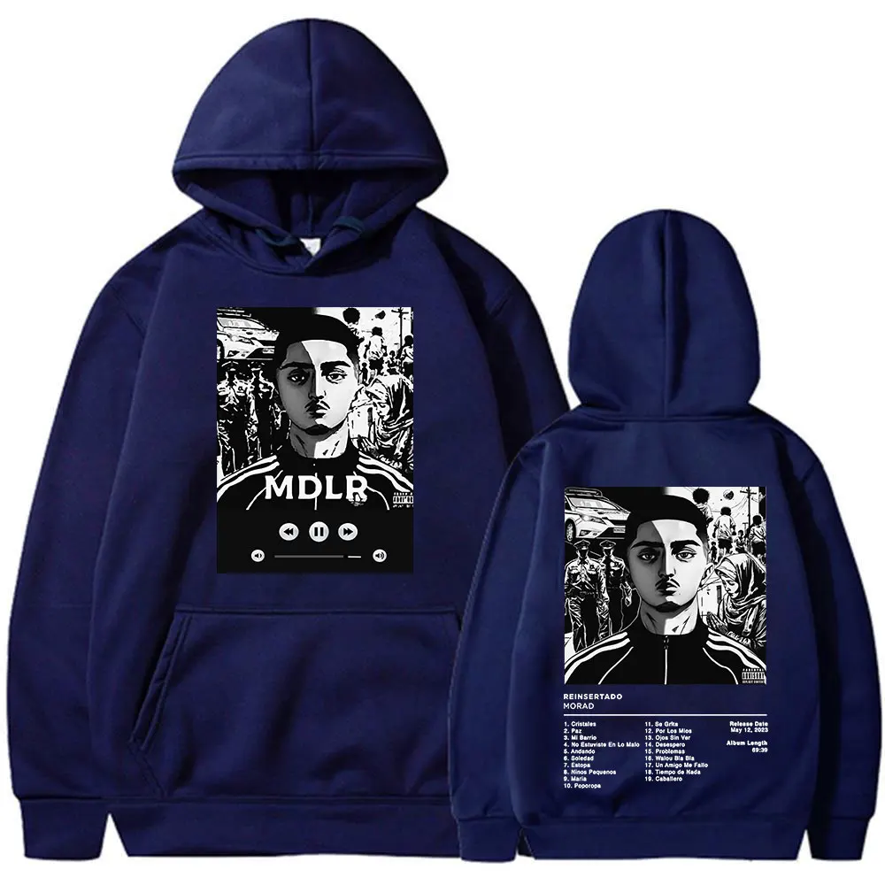 Rapper Morad M.D.L.R Album Hoodies Men's Women Clothing Fashion Hip Hop Oversized Sweatshirts Vintage Loose Pullovers Streetwear