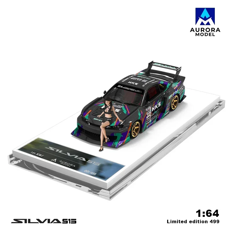 

Модель Aurora 1:64 S15 HKS: Роскошная литая миниатюрная модель автомобиля, подарок