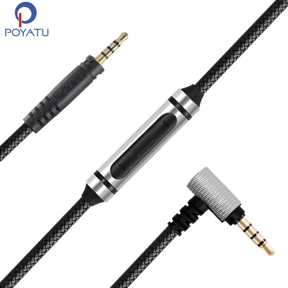 Replacement Cable for Sennheiser Momentum 2.0 On Ear Over Ear Bluetooth Wireless Headphones Cable Cords With Remote Microphone