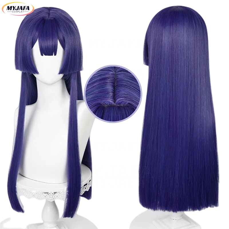 

Honkai Star Rail Pela Cosplay Wig Pelageya Sergeyevna 65cm Long Straight Blue Purple Heat Resistant Synthetic Hair Wigs + WigCap