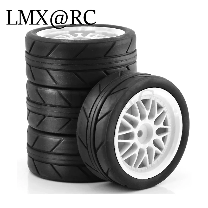 

4pcs 65mm 1/10 RC Racing Car Tires On Road Tyre Wheel for Tamiya TT01 TT02 XV01 TA06 PTG-2 HPI HSP Kyosho RC Car Upgrades Parts