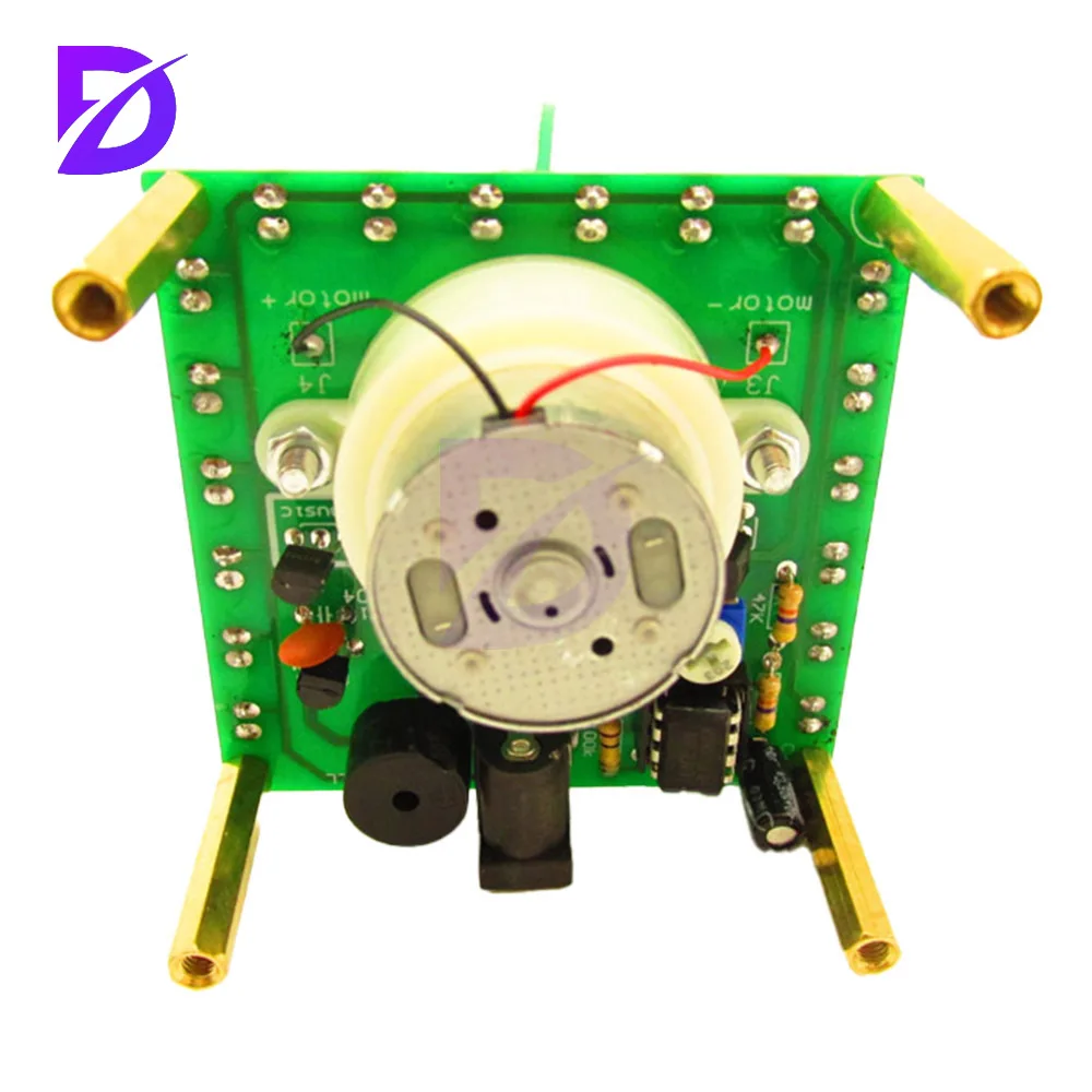 Rotating Colorful Music Christmas Tree Led Flowing Water Electronic Diy Electronic Kit Christmas Decoration Gift